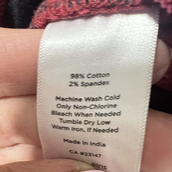 Talbots Flawless Five Pocket Corduroy Pants Size 10 Straight Curvy Burgundy - Picture 8 of 11